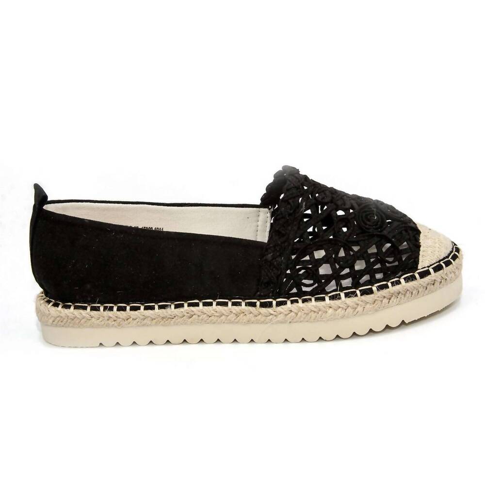 NEW PATRIZIA women's kariye espadrille shoes in black
